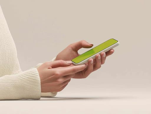 Person taking a quick online quiz on their phone
